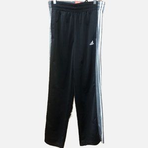 Adidas 3-Stripe Athletic Basketball Sweatpants RN88387 CA40312 Black/Gray/White